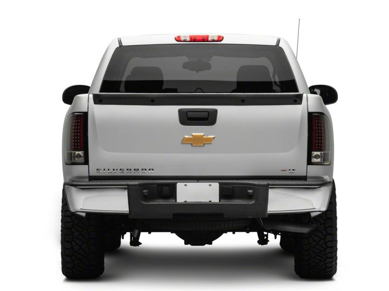 Raxiom 07-13 Chevrolet Silverado 1500 LED Tail Lights- Blk Housing (Clear Lens) S112716 S112716 Photo - Close Up