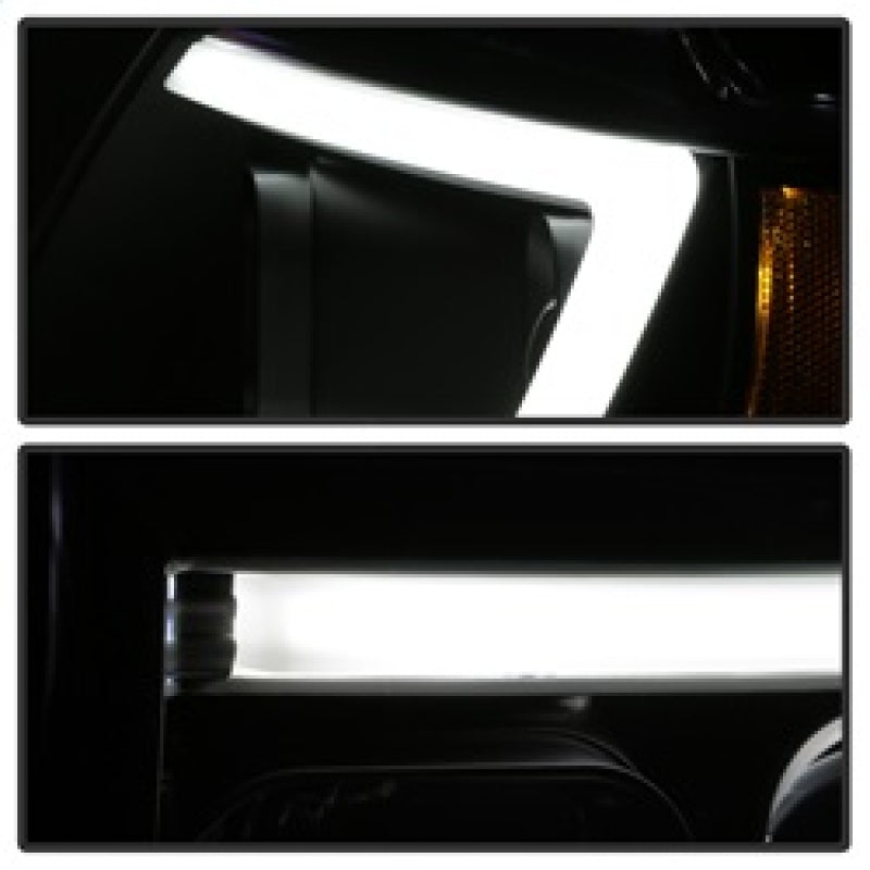 Spyder 99-04 Jeep Grand Cherokee Projector Headlights - Light Bar DRL LED - Black 5085221 5085221 Photo - Unmounted
