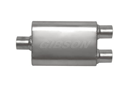 Gibson CFT Superflow Center/Dual Oval Muffler - 4x9x18in/3in Inlet/2.5in Outlet - Stainless 55189S 55189S Photo - Primary