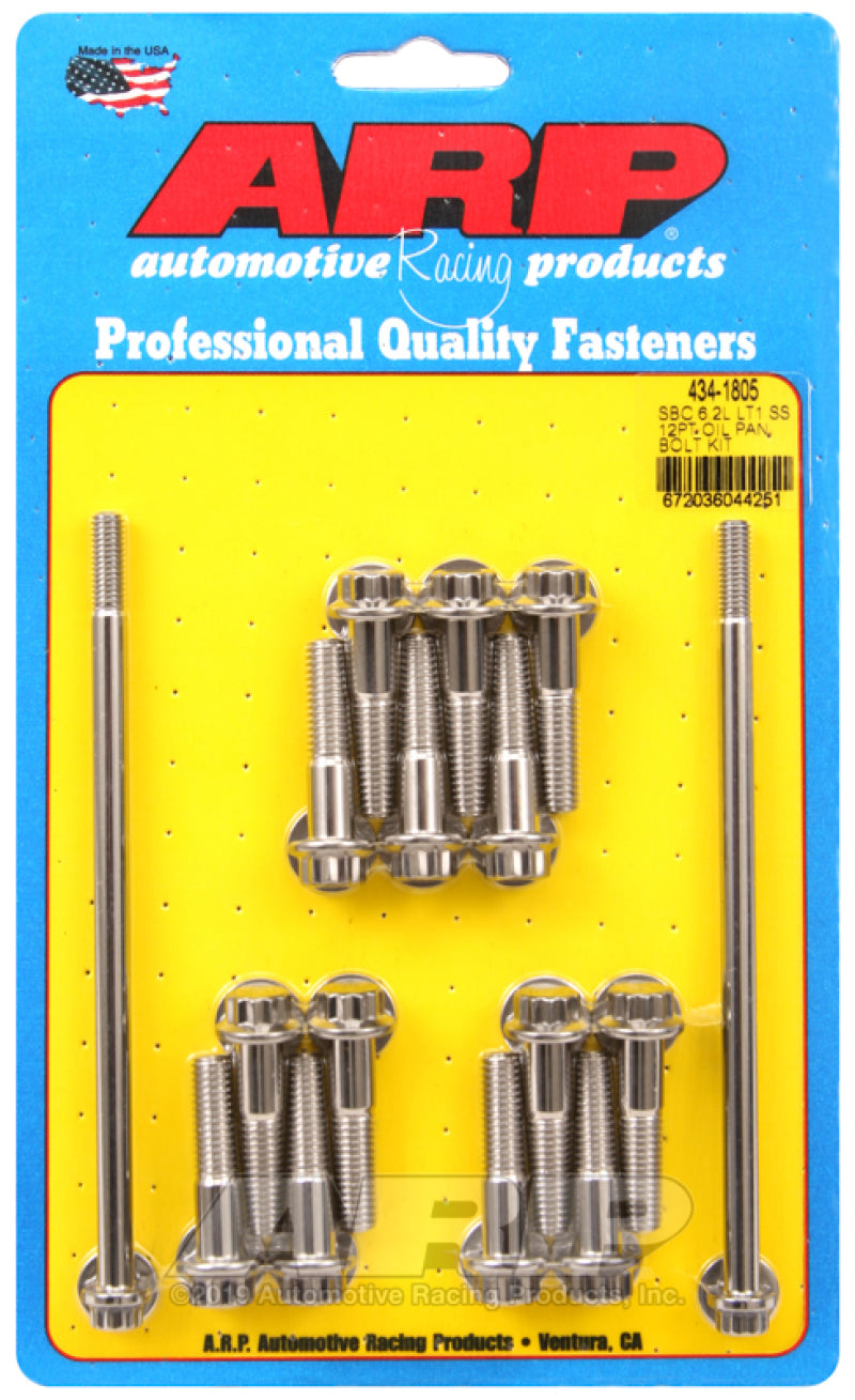 ARP SB Chevy 6.2L LT1 SS 12pt Oil Pan Bolt Kit 434-1805 Photo - Primary