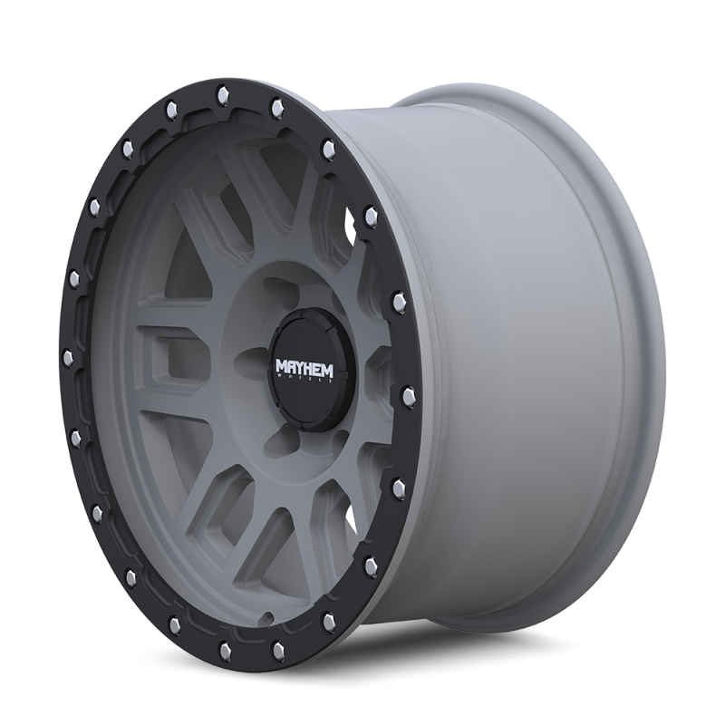Mayhem 8304 Delta 20x9 / 8x170 BP / -12mm Offset / 125.2mm Hub Matte Gunmetal- Matte Black Lip Wheel 8304-2970MGT12 8304-2970MGT12 Photo - Primary