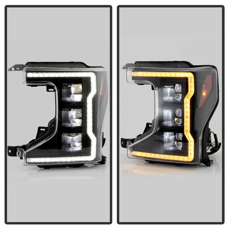SPYDER Apex 20-22 Ford F250/F350 (Halogen) High-Power LED Headlights - Black PRO-YD-FS20HALAP-SEQ-BK 5088635 5088635 Photo - Unmounted