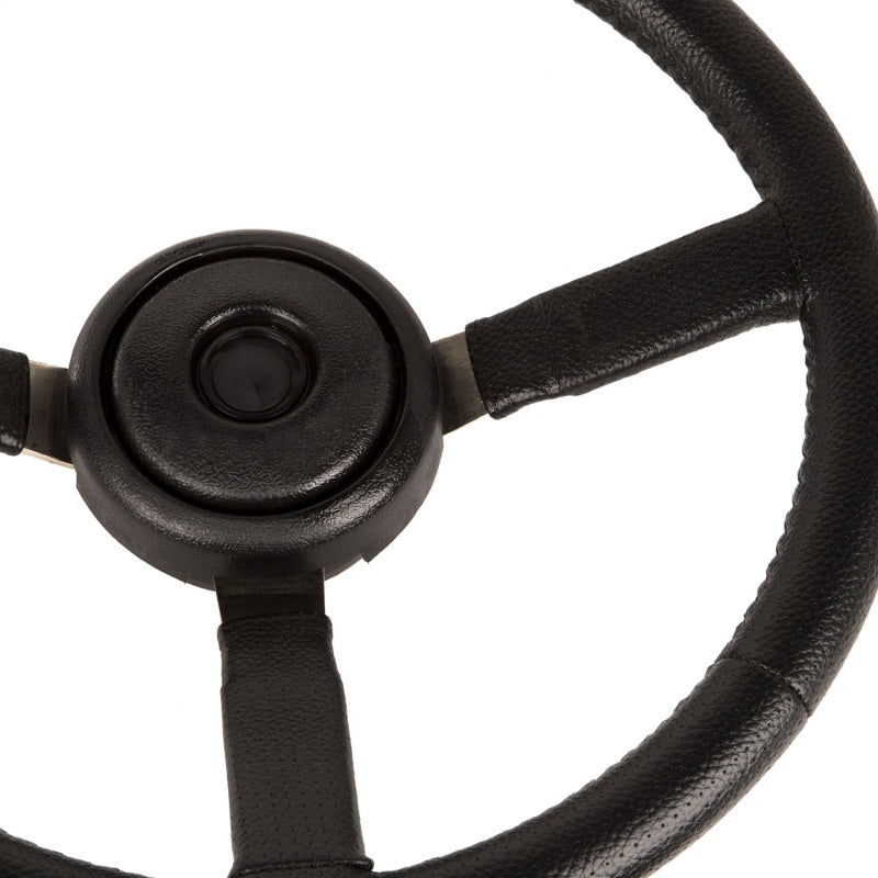 Omix Steering Wheel Sport Leather Black- Jeep XJ/YJ 18031.11 18031.11 Photo - Unmounted