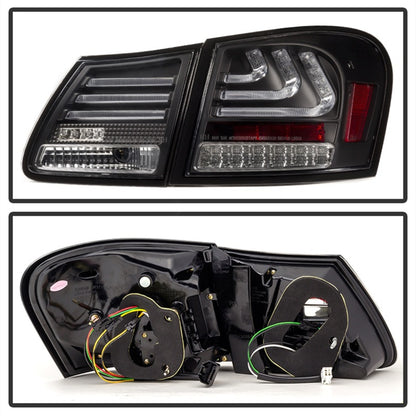 Spyder 07-11 Lexus GS 350 LED Tail Lights Black ALT-YD-LGS06-LED-BK 5082596 5082596 Photo - Unmounted