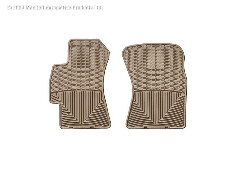 WeatherTech WT Rubber Mats - Front - Tan Floor Mats Floor Mats - Rubber main image