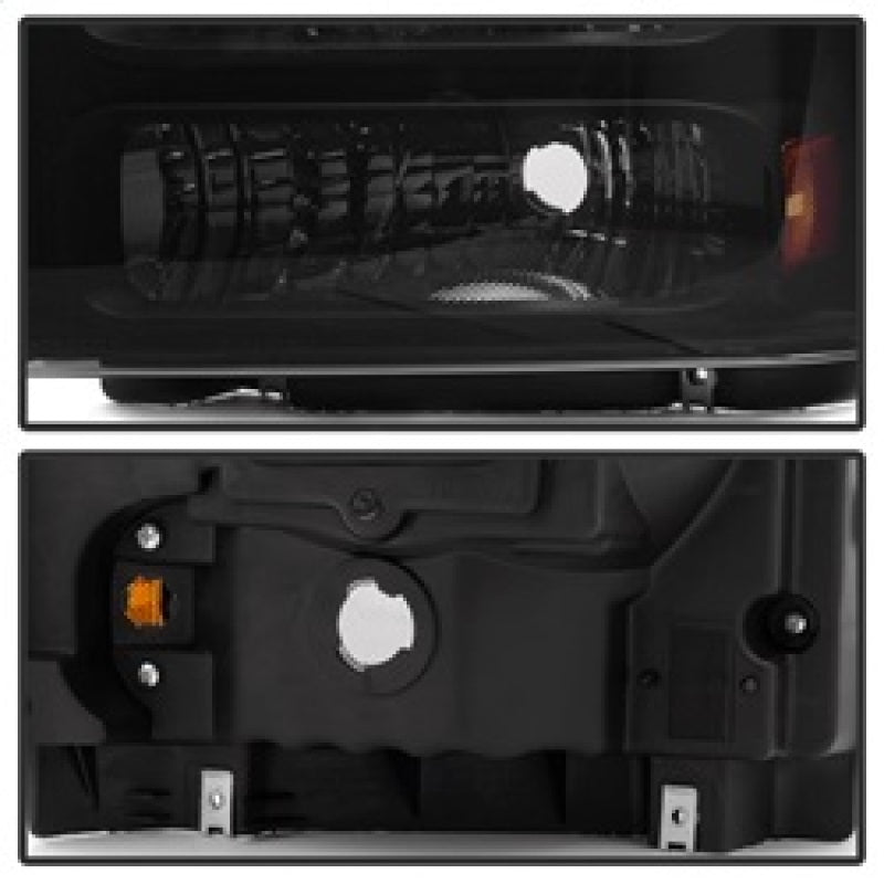 SPYDER Xtune Ford F250 F350 F450 Superduty Excursion 99-04 Headlights Black Smoked HD-JH-FF25099-HA-BSM 9033001 9033001 Photo - Unmounted