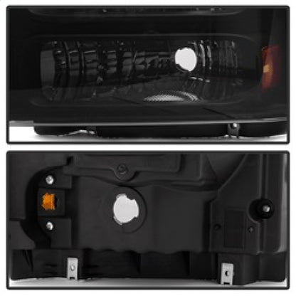 SPYDER Xtune Ford F250 F350 F450 Superduty Excursion 99-04 Headlights Black Smoked HD-JH-FF25099-HA-BSM 9033001 9033001 Photo - Unmounted