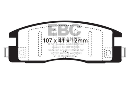 EBC Disc Brake Pad Set UD398 Photo - Primary