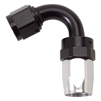 Russell Full Flow Swivel 120° Tight Radius Hose Ends - Black / Silver 613403 Photo - Primary