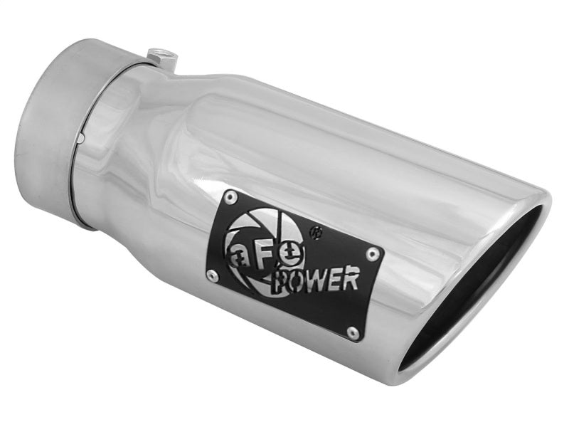 aFe MACH Force-Xp 3in 304 Stainless Steel Exhaust Tip Polished - 3in In x 49T30401-P09 Photo - Primary