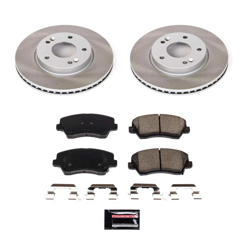 PowerStop Power Stop 17-18 Kia Forte5 Front Semi-Coated Rotor Kit SC7672 SC7672 Photo - Primary