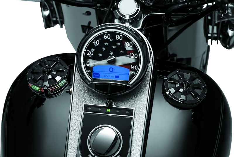 Kuryakyn Alley Cat Fuel/Batt Gauge Blk 7383 7383 User 1