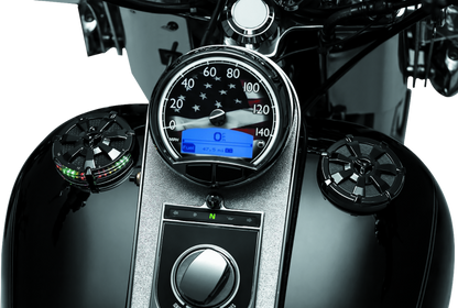Kuryakyn Alley Cat Fuel/Batt Gauge Blk 7383 7383 User 1