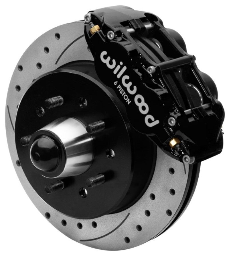 Wilwood Forged Narrow Superlite 6R Front Big Brake Kit 12.19in Drilled Rotors 88-98 C1500 - Black 140-15948-D 140-15948-D User 1