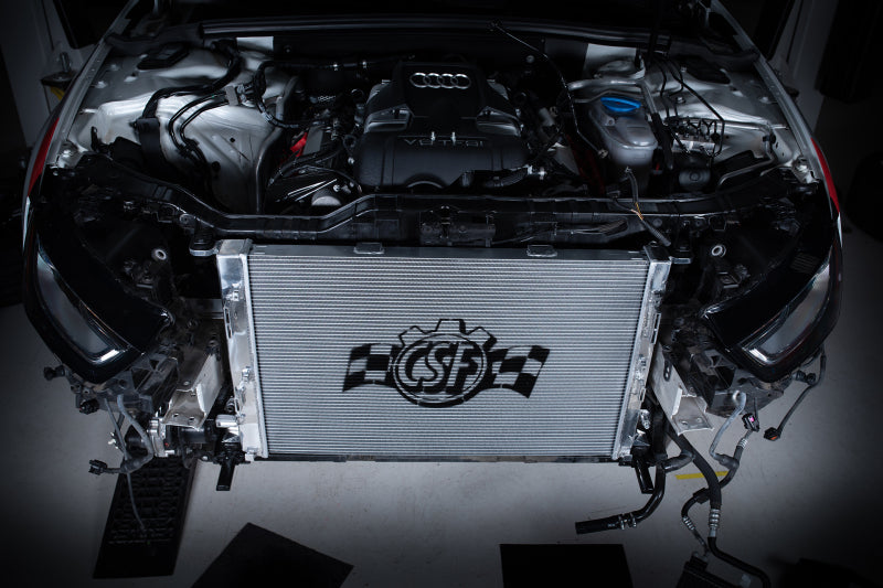 CSF Audi B8 S4 & S5 High Performance All-Aluminum Radiator 7091 7091 Photo - Mounted