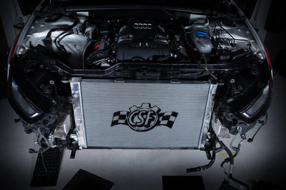 CSF Audi B8 S4 & S5 High Performance All-Aluminum Radiator 7091 7091 Photo - Mounted