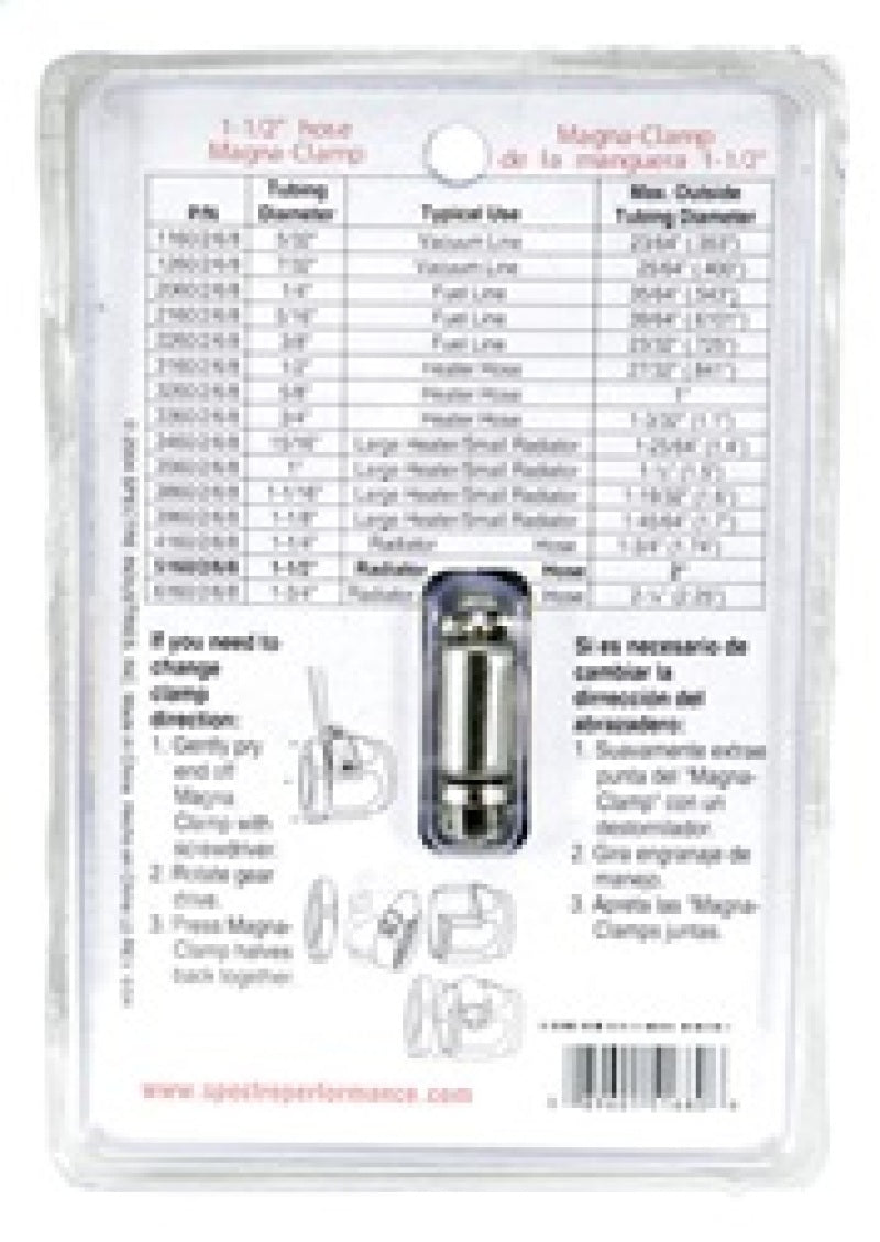 Spectre Magna-Clamp Hose Clamp 1-1/2in. - Chrome 5168 5168 Photo - in package