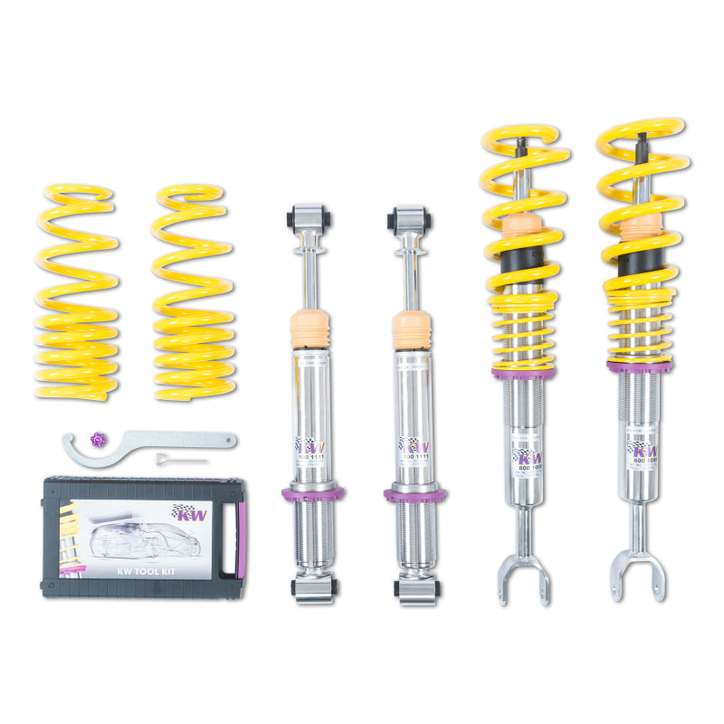 KW V1 Coilover Kit Audi A4, S4 (8D/B5, B5S)  Sedan + Avant; Quattro incl. S4; All Engines 10210032 10210032 Photo - Primary