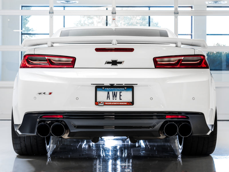 AWE Tuning 16-19 Chevrolet Camaro SS Axle-back Exhaust - Touring Edition (Quad Diamond Black Tips) 3015-43115 3015-43115 Photo - Mounted