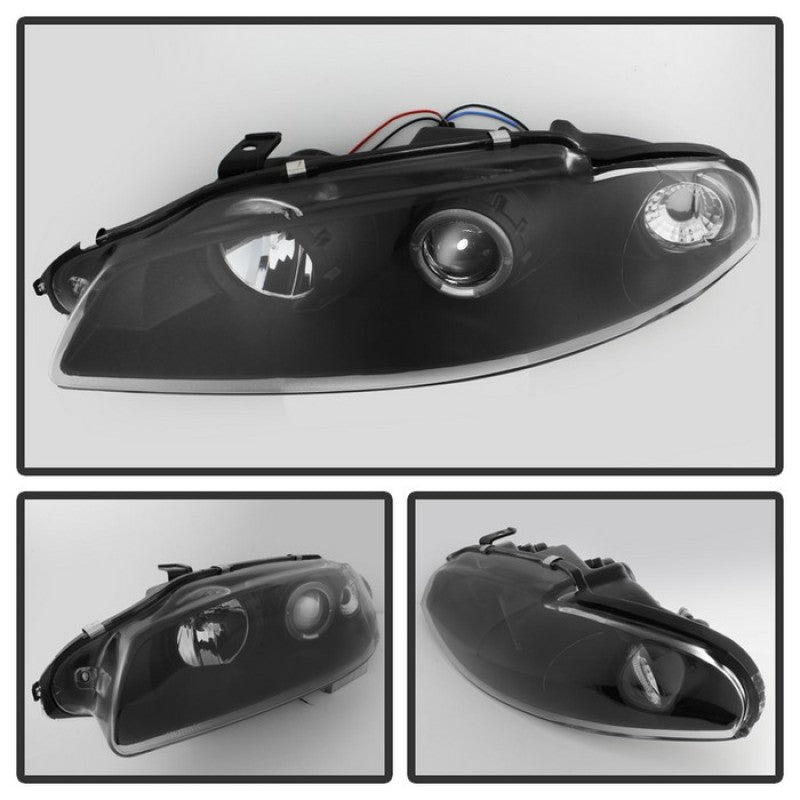 Spyder Mitsubishi Eclipse 97-99 Projector Headlights LED Halo Black High H1 Low H1 PRO-YD-ME97-HL-BK 5011473 5011473 User 1