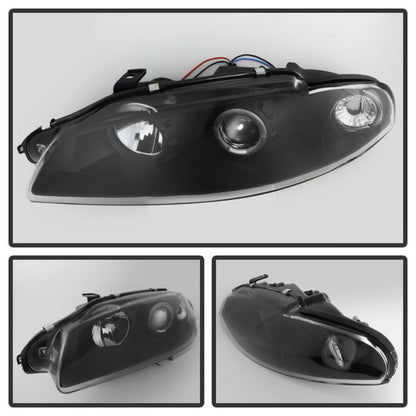 Spyder Mitsubishi Eclipse 97-99 Projector Headlights LED Halo Black High H1 Low H1 PRO-YD-ME97-HL-BK 5011473 5011473 User 1