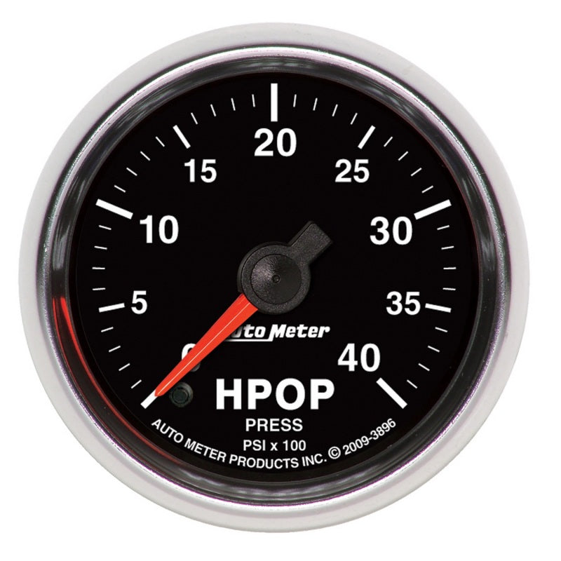 AutoMeter GS Series 2-1/16in High Pressure Oil Pump 0-4K PSI Digital Stepper Motor Electrical Gauge 3896 3896 Photo - Primary