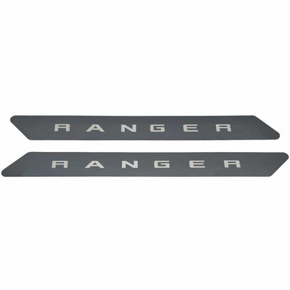 Putco 19-20 Ford Ranger SuperCab - w/ RANGER Etching (2pcs) Black Platinum Door Sills 95144BPFD 95144BPFD Photo - Primary