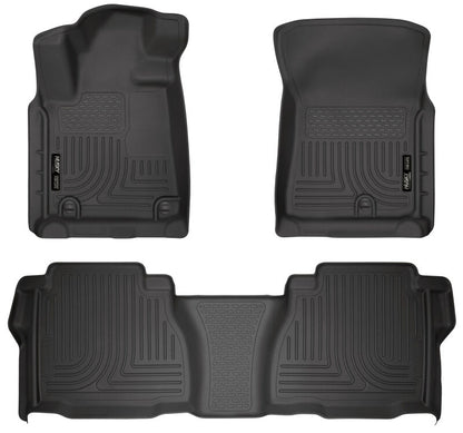 Husky Liners 07-11 Toyota Tundra Double/CrewMax Cab WeatherBeater Combo Black Floor 98581 Photo - Primary