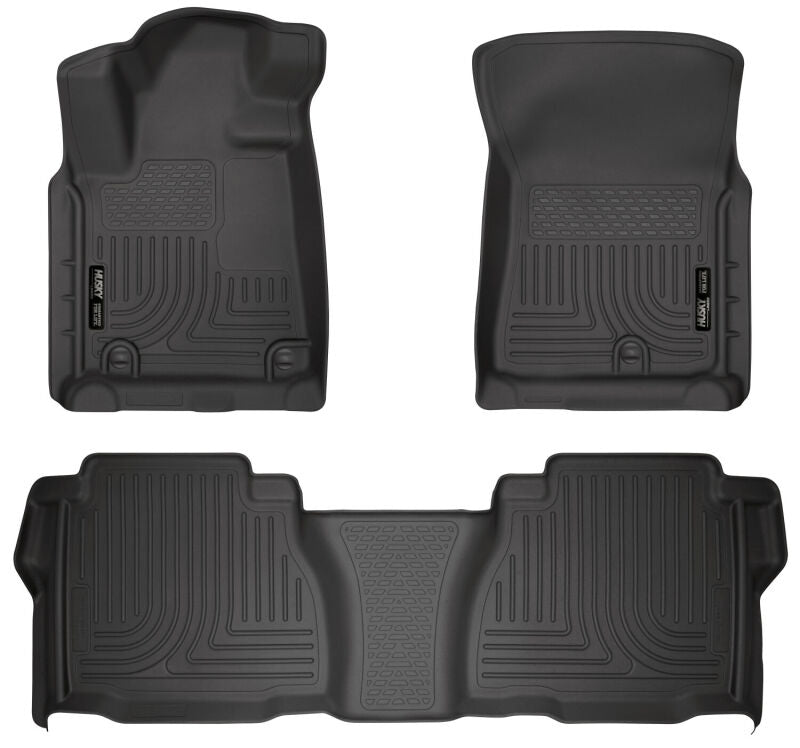 Husky Liners 14 Toyota Tundra Weatherbeater Black Front & 2nd Seat Floor Liners 99581 Photo - Primary