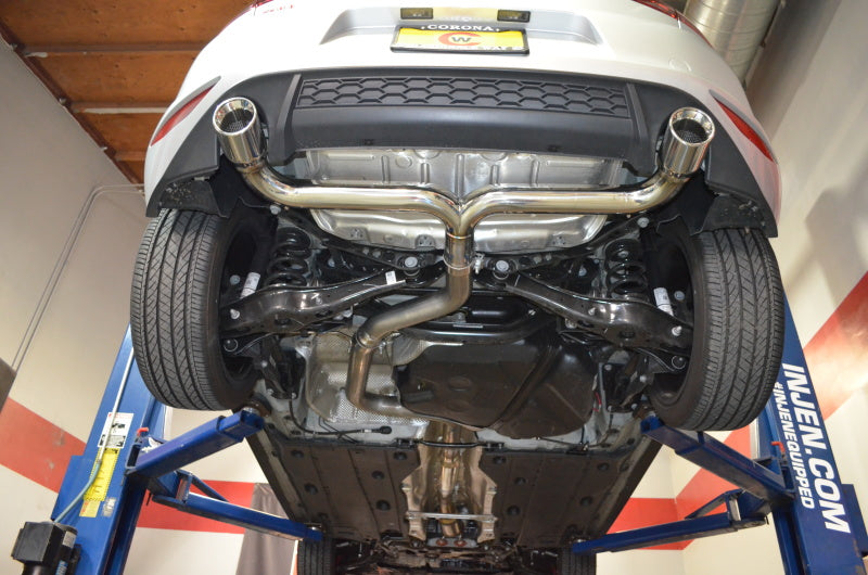 Injen 3" Stainless Steel Cat-Back Exhaust System with Dual Polished Tips SES3078 Photo - Mounted