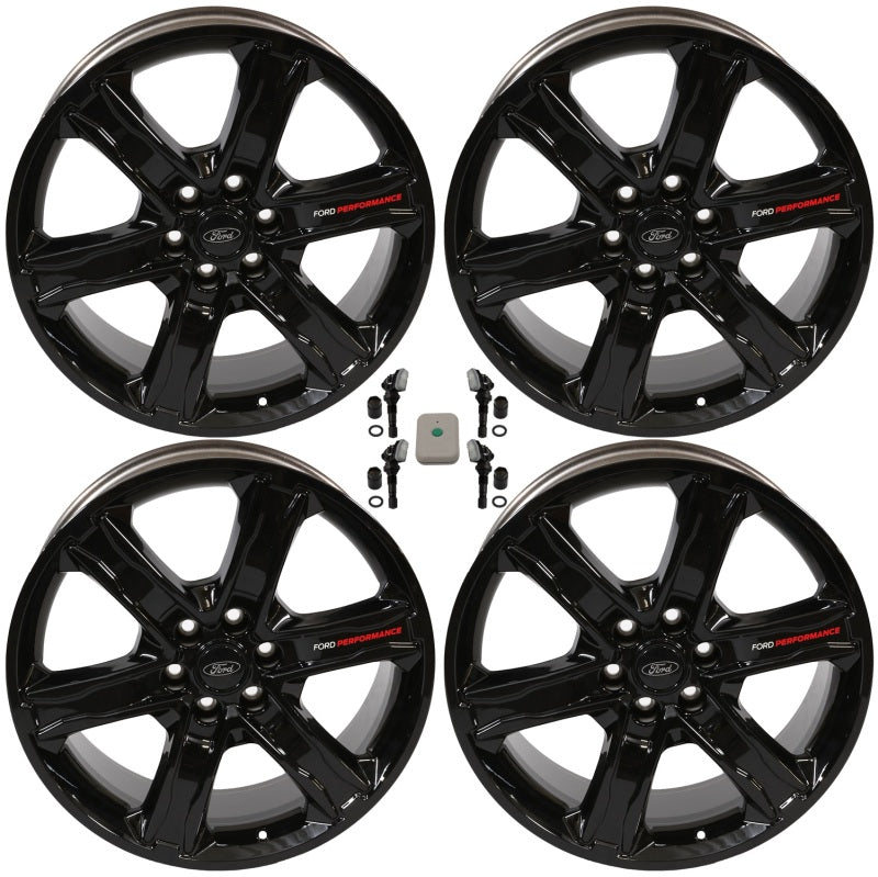 Ford Racing 2024 F-150 22x9.5in Gloss Black Wheel Kit M-1007K-S2295GBA M-1007K-S2295GBA Photo - Primary