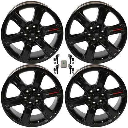 Ford Racing 2024 F-150 22x9.5in Gloss Black Wheel Kit M-1007K-S2295GBA M-1007K-S2295GBA Photo - Primary