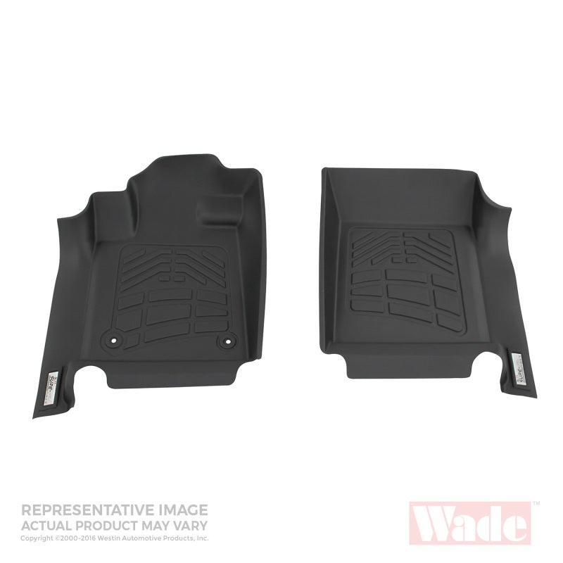 Westin 1999-2007 Ford Super Duty Reg/Super Cab/Crew Cab Wade Sure-Fit Floor Liners Front - Black 72-110021 72-110021 Photo - Primary