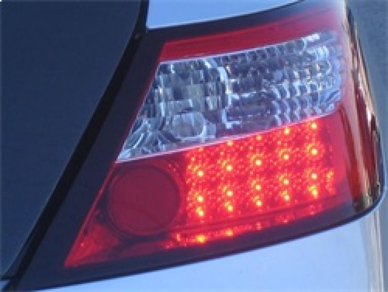 Spyder Honda Civic 06-08 2Dr LED Tail Lights Red Clear ALT-YD-HC06-2D-LED-RC 5004512 5004512 Photo - Mounted