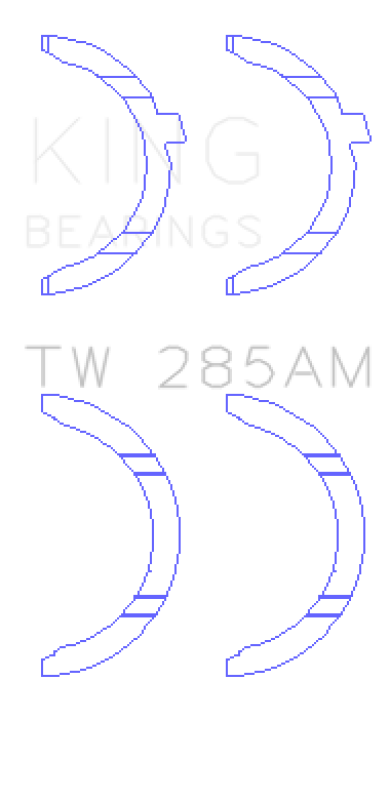 King Engine Bearings King 94-01 Toyota 2.4L 2RZ-FE / 2.7L 3RZ-FE Thrust Washer Set TW285AM TW285AM Photo - Primary