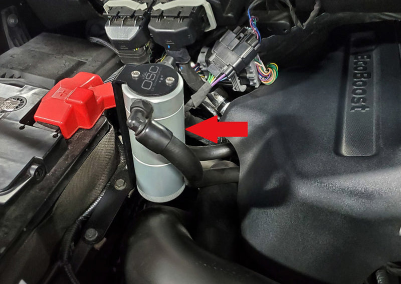 J&L 11-19 Ford F-150 2.7L/3.5L/5.0L Passenger Side Oil Separator 3.0 Cannister Extension - Clear EXT-C EXT-C Photo - Primary