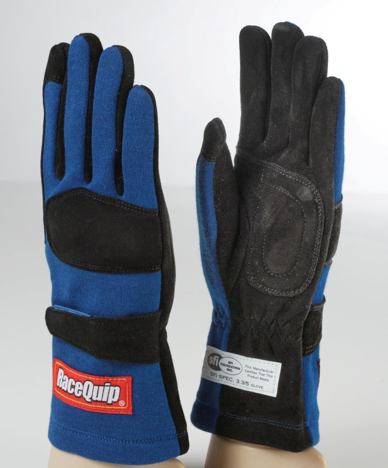 Racequip Race-Quip 355 Racing Gloves; SFI-5 Certified; Color: Blue 355026 Photo - Primary