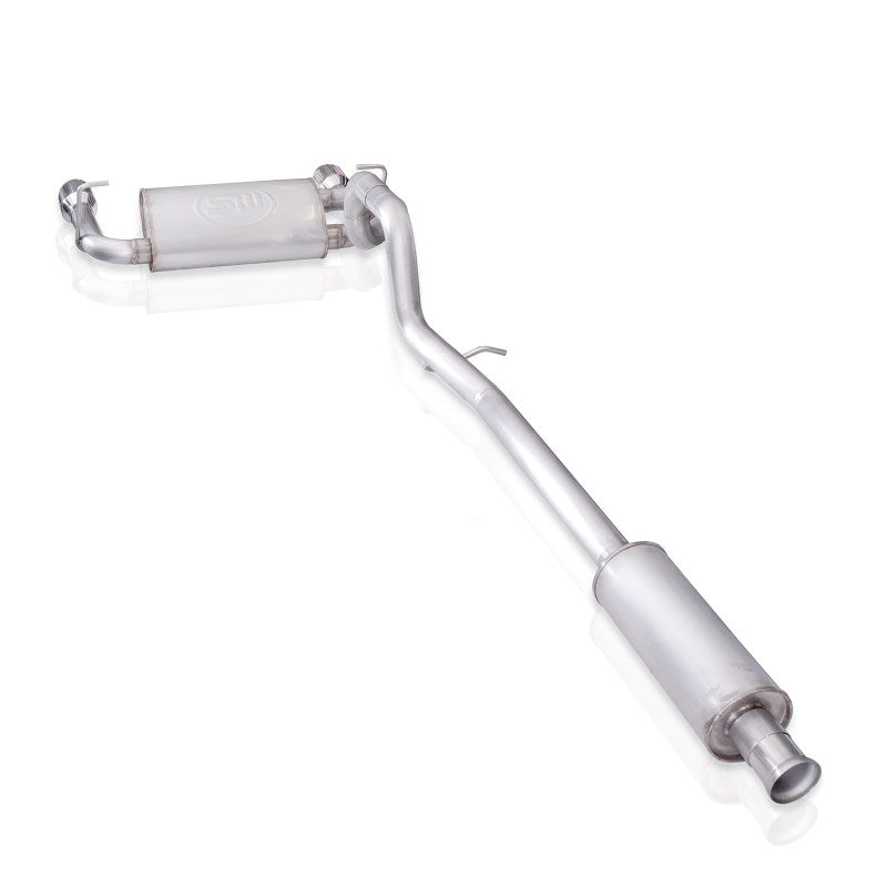 Stainless Works 2018+ Jeep Wrangler JL 304SS Factory Connect 2.5in Cat Back Exhaust System JPJLUCB JPJLUCB Photo - Unmounted