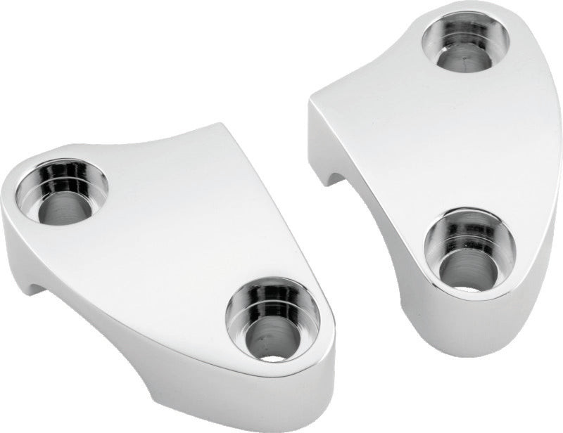 Bikers Choice 1974-2011 Chrome Smooth Riser Clamps Pr 482499 482499 Photo - Primary