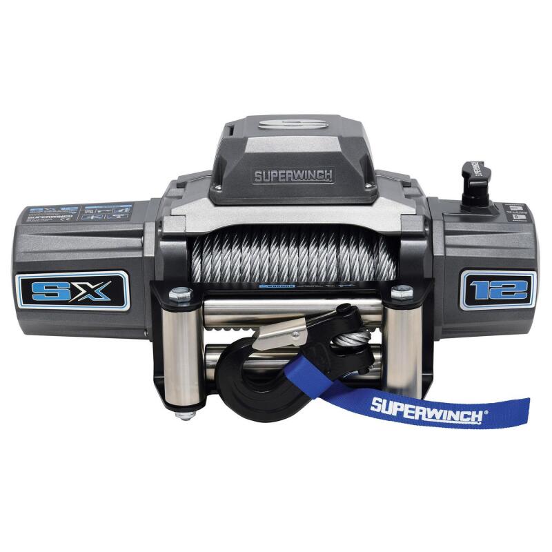 Superwinch 12000 LBS 12 VDC 3/8in x 85ft Wire Rope SX 12000 Winch - Graphite 1712200 1712200 Photo - Primary