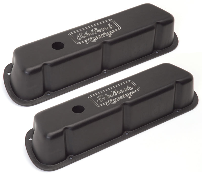 Edelbrock Valve Cover Victor Series Ford 289-302-351W CI V8 Low Black 41253 41253 Photo - Unmounted