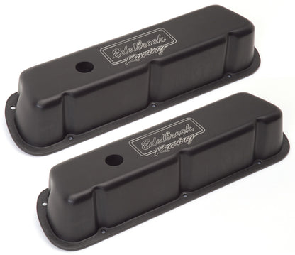 Edelbrock Valve Cover Victor Series Ford 289-302-351W CI V8 Low Black 41253 41253 Photo - Unmounted