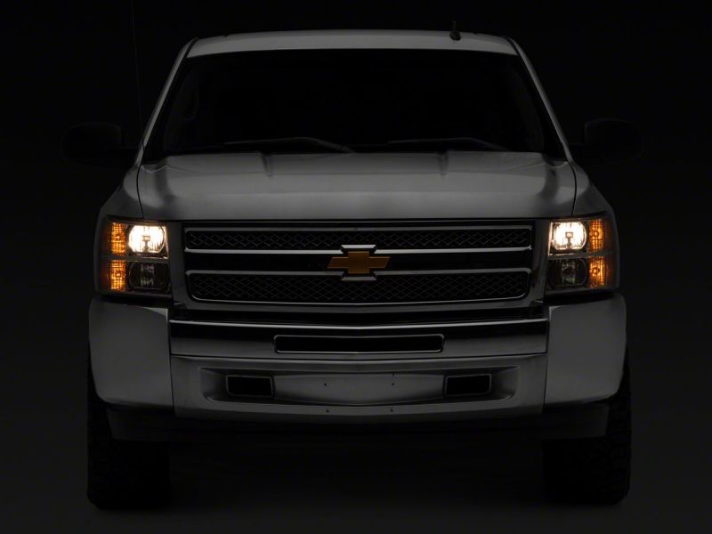 Raxiom 07-14 Chevrolet Silverado 1500 Axial OEM Rep Headlights- Chrome Housing (Clear Lens) S122323 S122323 Photo - Close Up