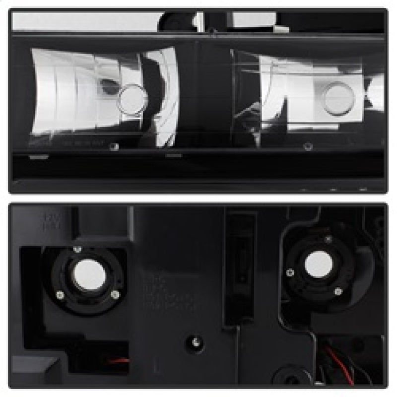 SPYDER Xtune 92-94 Blazer Full Size Corner/LED Bumper Headlights Black HD-JH-CCK88-LED-AM-BK-SET 5069542 5069542 Photo - Unmounted