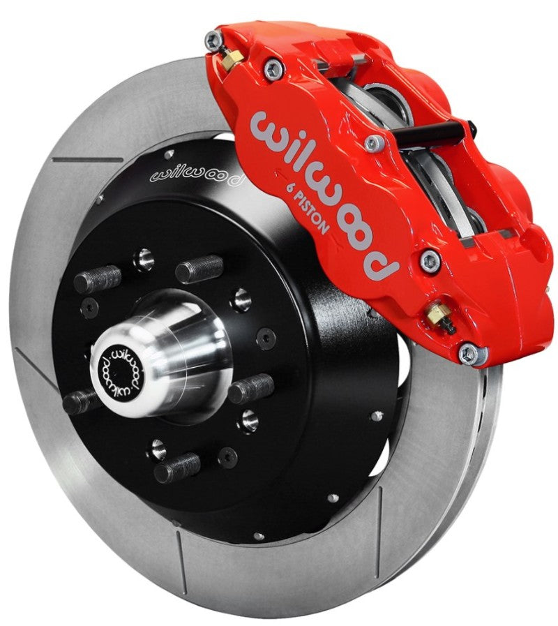 Wilwood Narrow Superlite 6R Dust-Seal Big Brake Front Brake Kit 14in. Red With Wilwood Pro Spindle 140-15410-R 140-15410-R User 1