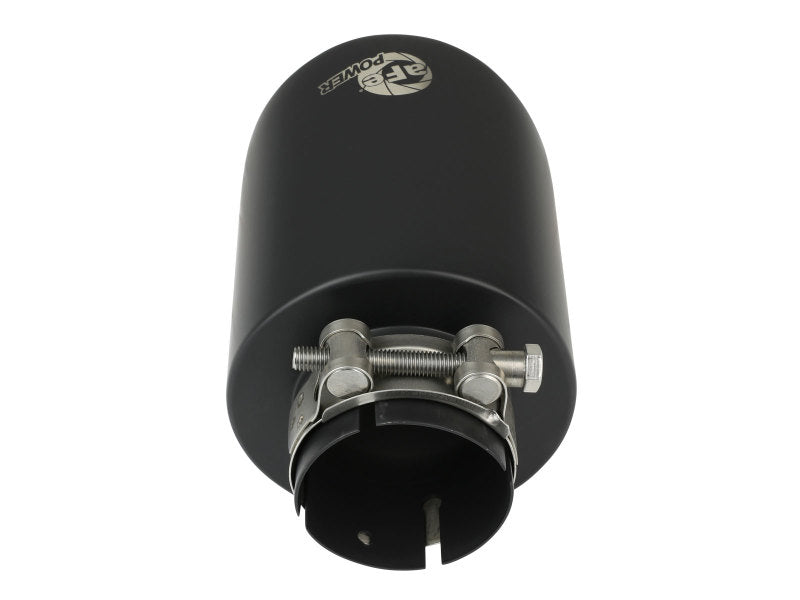 aFe Takeda 304 SS Clamp-On Exhaust Tip 2.5in. Inlet / 4.5in. Outlet / 7in. L - Black 49T25454-B072 49T25454-B072 Photo - Unmounted