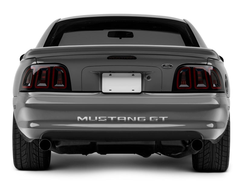 Raxiom 96-98 Ford Mustang Icon LED Tail Lights- Black Housing (Smoked Lens) 389876 389876 Photo - Close Up