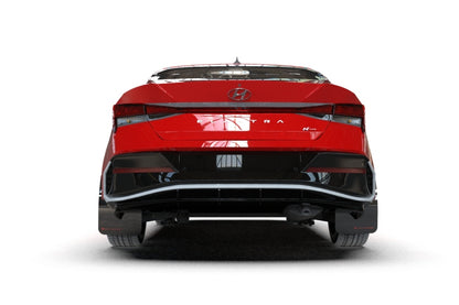 Rally Armor 2024+ Hyundai Elantra N Line Black Mud Flap w/ White Logo MF120-UR-BLK-WH MF120-UR-BLK-WH User 2