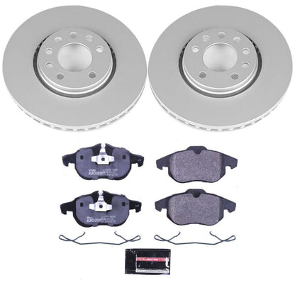 PowerStop Power Stop 03-11 Saab 9-3 Front Euro-Stop Brake Kit ESK985 ESK985 Photo - Primary