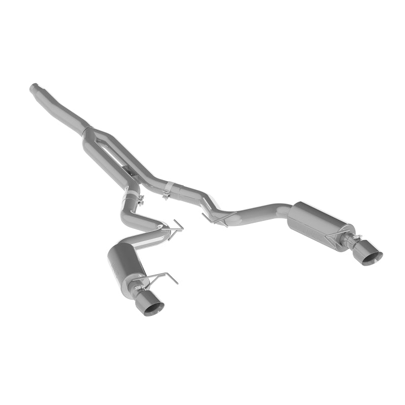 MBRP 15 Ford Mustang EcoBoost 2.3L Alum 3in Cat Back Dual Split Rear Exit S7274AL Photo - Primary